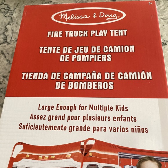Melissa & Doug Fire Truck Play Tent Kids Ages 3+ Double‎ Sided Pop Up Pretend - Picture 3 of 6
